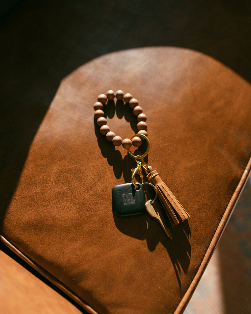 Kokoye Beaded Wristlet & Leather Tassel