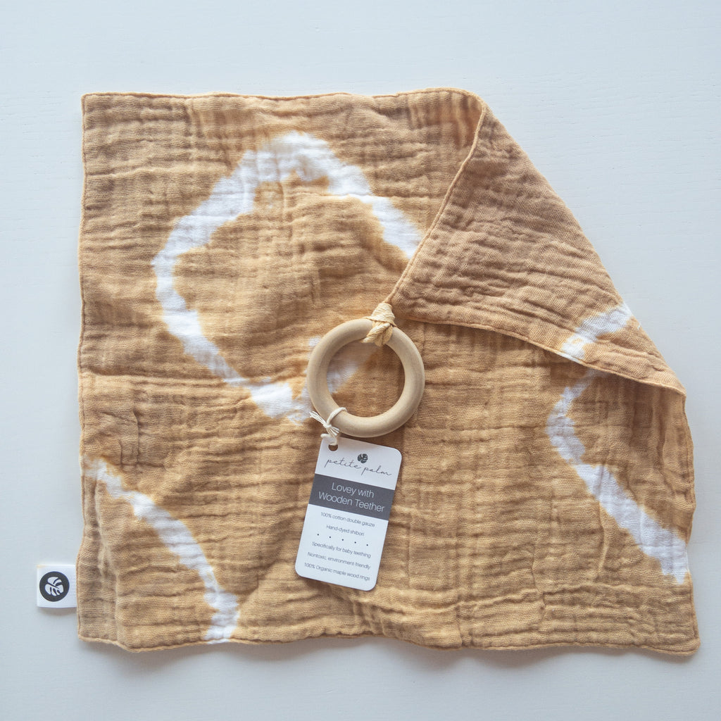 Muslin Lovey + Teether - Noonday Circles