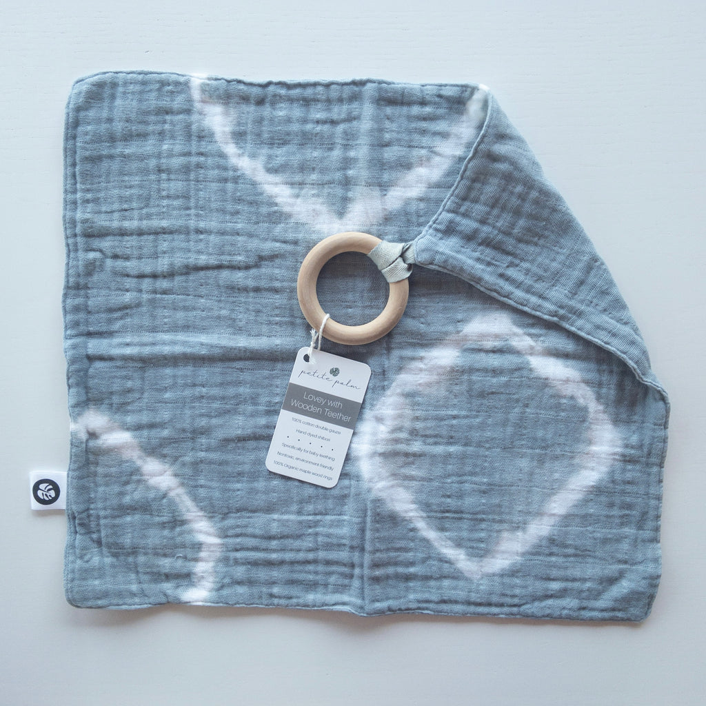 Muslin Lovey + Teether - Stone Circles