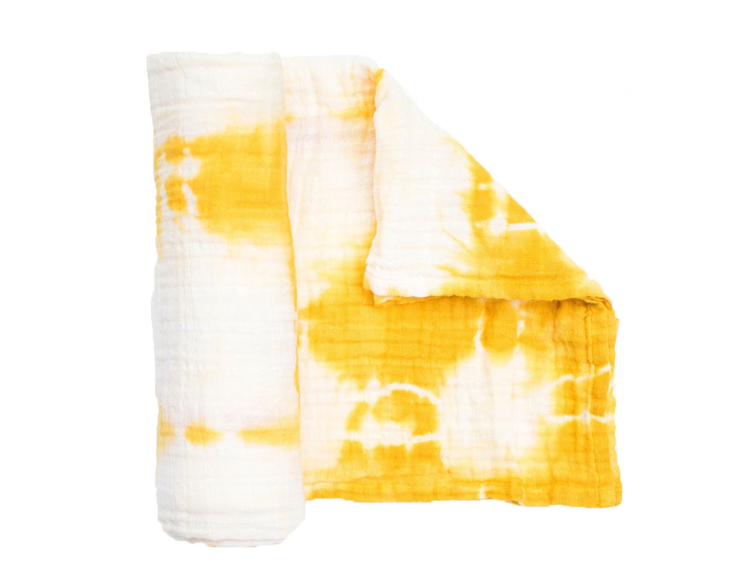Muslin Blanket - Honey Shibori