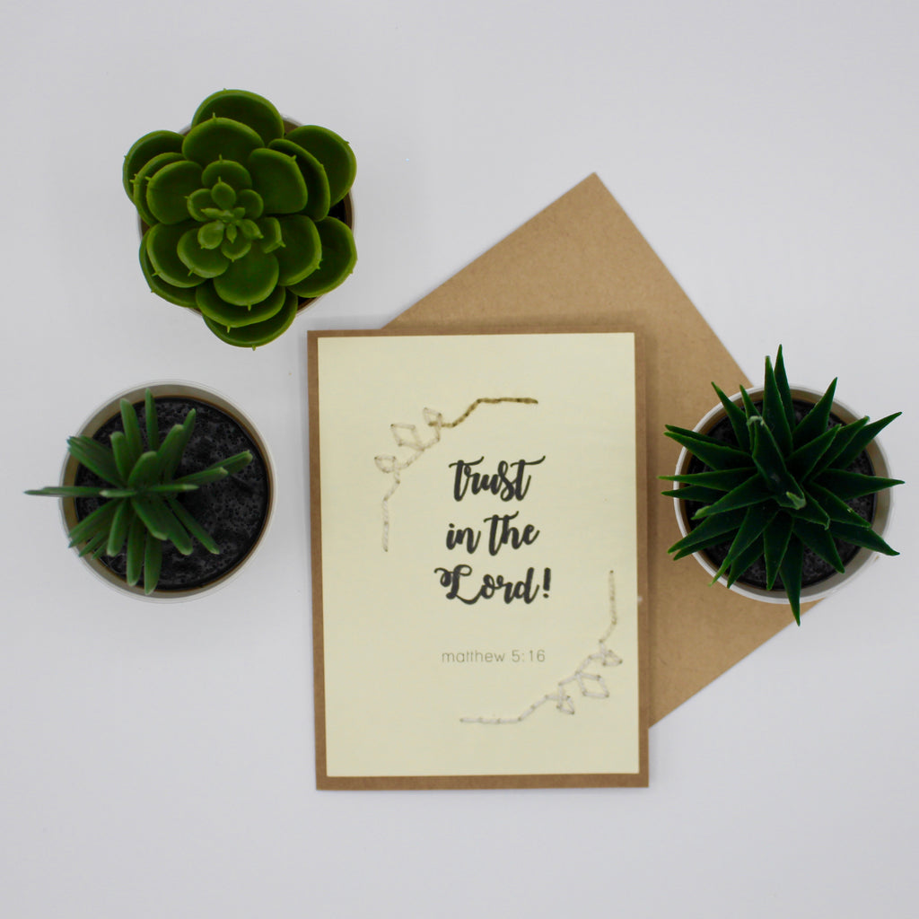 Greeting Card - Trust in the Lord