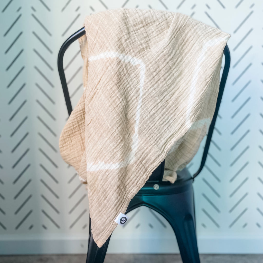 Muslin Blanket - Sand Circles