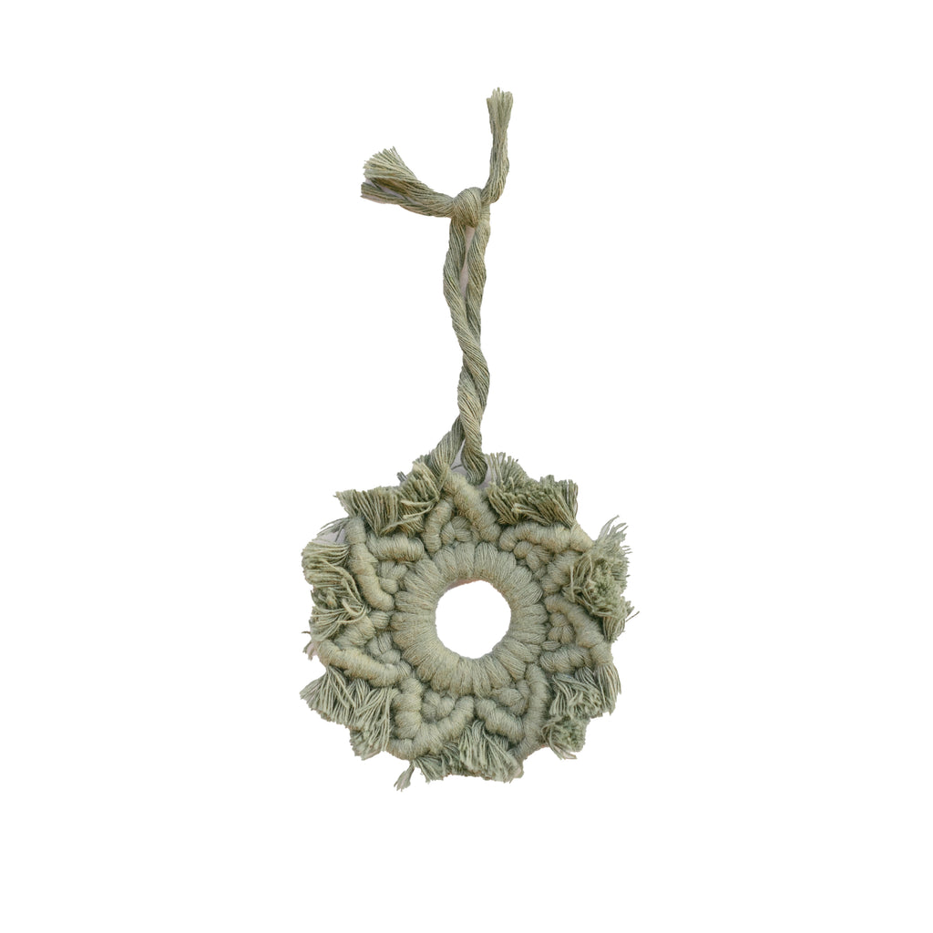 Macramé Ornament - Snowflake - Eucalyptus