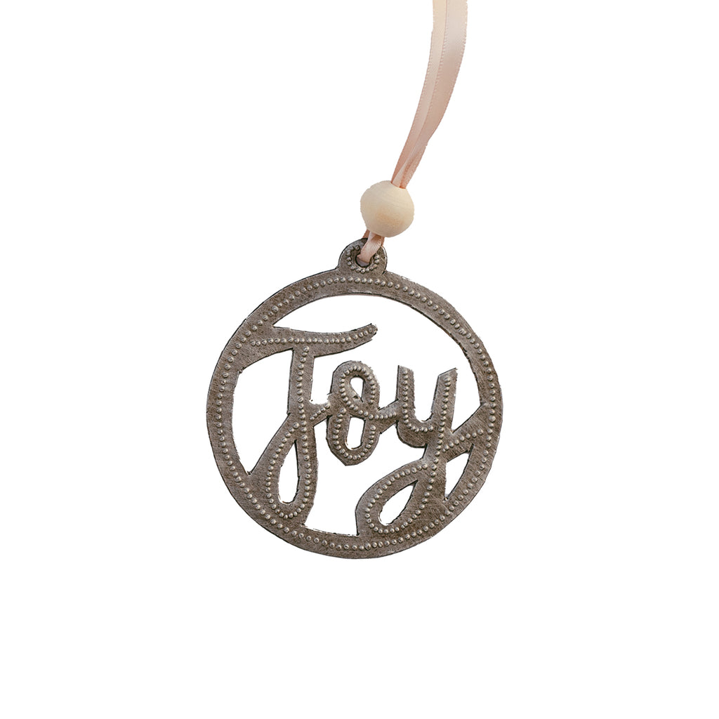 Metal Art Ornament - Joy