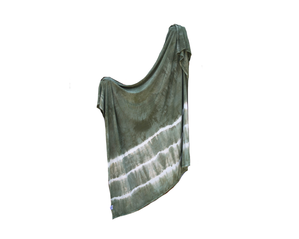 Stretch Swaddle - Olive Striped