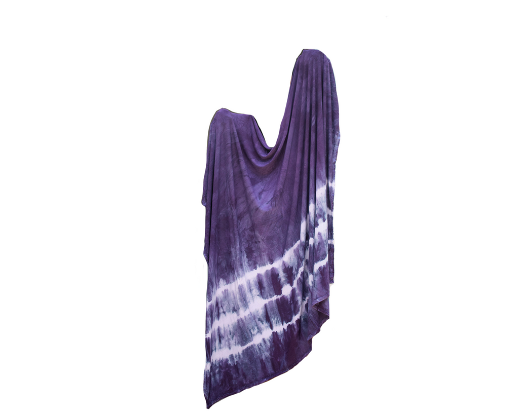 Stretch Swaddle - Plum Striped