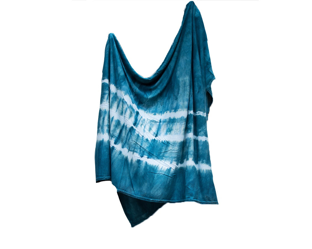 Stretch Swaddle - Teal Striped