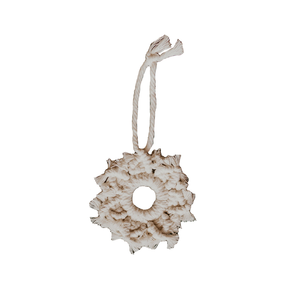 Macramé Ornament - Snowflake - Natural